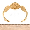 Summer Beach 304 Stainless Steel Open Cuff Bangles for Women SA-CBA9AC8-02D-G-2