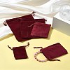 30Pcs Rectangle Velvet Pouches TP-FS0001-02B-9
