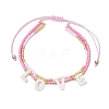 Adjustable Glass Seed Beaded Multi-strand Bracelets BJEW-MZ00137-2
