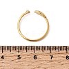 304 Stainless Steel & Natural Shell & Imitation Pearl Cuff Rings for Women RJEW-G372-01G-06-5
