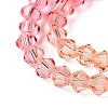 Gradient Color Baking Painted Glass Bead Strands DGLA-A039-T4mm-A03-3