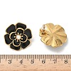 304 Stainless Steel Flower Stud Earrings LS-EJEW-A147-03G-3