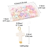 100Pcs Acrylic Pendant PALLOY-FS00039-03-4