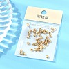 SHEGRACE Brass Textured Round Beads XGRPCU658-297G-6