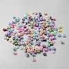Acrylic European Beads MACR-WH0007-172-1