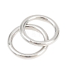 Brass Closed Jump Rings KK-D257-01P-01-2