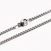 304 Stainless Steel Box Chain Necklaces NJEW-E026-11P-1