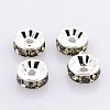 Brass Rhinestone Spacer Beads RB-A014-Z6mm-12S-NF-1
