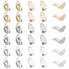 SUNNYCLUE 30Pcs 3 Colors 304 Stainless Steel Clip on Earring Pads STAS-SC0004-27-1
