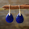 Teardrop Brass Dangle Earrings FS-WGF2982-17-1