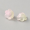 Iridescent Acrylic Bead Caps GLAA-TAC0015-17-2