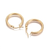 304 Stainless Steel Geometric Hoop Earrings STAS-D171-16B-G-2
