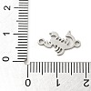 201 Stainless Steel Laser Cut Connector Charms STAS-R133-02P-14-3