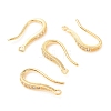 Brass with Crystal Rhinestone Earring Hooks KK-C024-20G-1