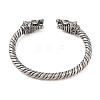 Viking 304 Stainless Steel Open Cuff Bangles for Men BJEW-U001-07B-G-3