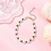 Shell Pearl & Dyed Natural Malaysia Jade Round Beaded Bracelets for Women BJEW-JB12031-03-1
