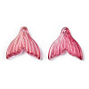 Transparent Spray Painted Glass Pendants GLAA-S190-009A-06-2