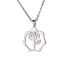 Non-Tarnish 304 Stainless Steel Pendant Necklaces PW-WG57218-10-1