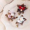 Star Shape Rattan Vine Wreath Garland Decoration DIY-B022-03A-2