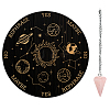 AHADEMAKER 1Pc Cone/Spike/Pendulum Natural Rose Quartz Stone Pendants DIY-GA0004-36G-1