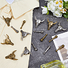 12Pcs 2 Colors Zinc Alloy Bolo Tie Slide Clasps FIND-ME0003-47-3