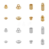 SUPERFINDINGS 64Pcs 16 Style Brass Cord Ends & End Caps KK-FH0006-75-1