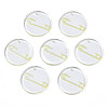 Transparent Resin Pendants RESI-N030-005C-1