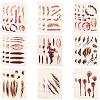 27Pcs Removable Scar Temporary Tattoos DIY-SP0005-66B-1
