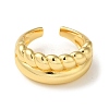 Rack Plating Brass Open Cuff Rings for Women RJEW-M162-16G-2