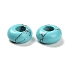 Synthetic Turquoise European Beads G-R488-02J-2