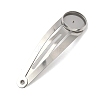 304 Stainless Steel Snap Hair Clip Finding STAS-B126-01A-P-1