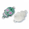 Halloween Theme Alloy Enamel Links Connectors X-ENAM-F140-02E-P-2