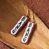 Alloy Acrylic Dangle Earrings FS-WG4D5AE-01-1