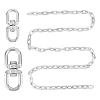 2Pcs 2 Sizes 304 Stainless Steel Double Eye Swivel Clasps STAS-GA0001-09-1