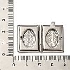 Tarnish Resistant 304 Stainless Steel Locket Pendants STAS-Q300-01C-P-3