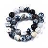 Natural Fire Crackle Agate Beads Strands G-N326-92-2