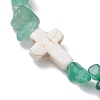 7Pcs Gmestone Chips Stretch Bracelets for Women BJEW-JB11405-4