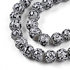 Transparent Baking Paint Glass Beads Strands X-DGLA-N009-8mm-10-4