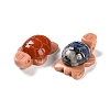Mixed Gemstone & Natural Rhodonite Tortoise Beads G-G104-03-2