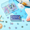 100Pcs 10 Colors Starfish Handmade Glass Beads GLAA-SC0002-80B-7