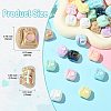 50Pcs 10 Colors UV Plating Opaque Acrylic Beads PACR-CJ0001-47-2
