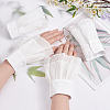 2 Pairs 2 Styles Chiffon Oversleeves AJEW-FG0003-94-3