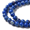 Synthetic Imperial Jasper Dyed Beads Strands G-D077-A01-01-4