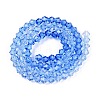 Gradient Color Baking Painted Glass Bead Strands DGLA-A039-T2mm-A020-2