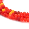 Faceted Glass Beads Strands GLAA-F106-B-F03-3