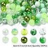 300Pcs 10 Styles Mixed Styles Acrylic Beads MACR-YW0002-99D-1