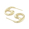Hollow Teardrop Brass Stud Earrings EJEW-Q811-20G-2