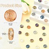 70Pcs 14 Colors Transparent Glass Beads GLAA-YW0005-48-3
