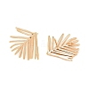 Brass Stud Earring Findings KK-CBA866A-10G-2
