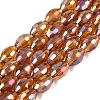 Electroplate Transparent Glass Beads Strands LS-GL-N002-01A-A09-1
